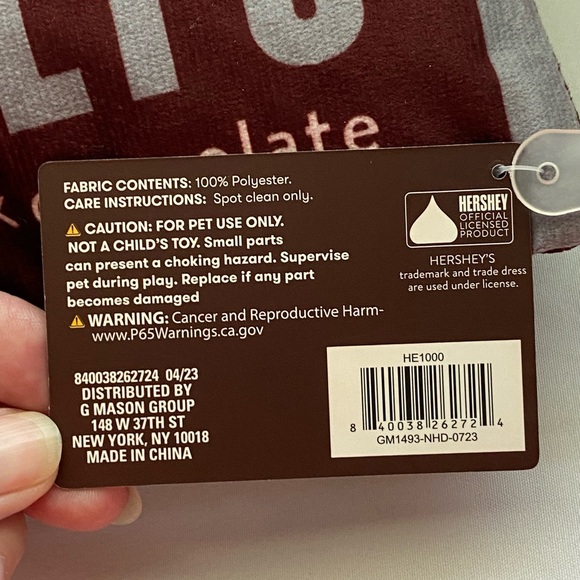 Dog Toys, set of three plushies.  Brand New with tags. Hershey/Reeses and Kiss. - Picture 4 of 11